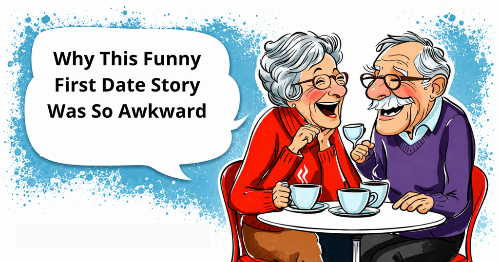 awkward funny first date story in coffee shop